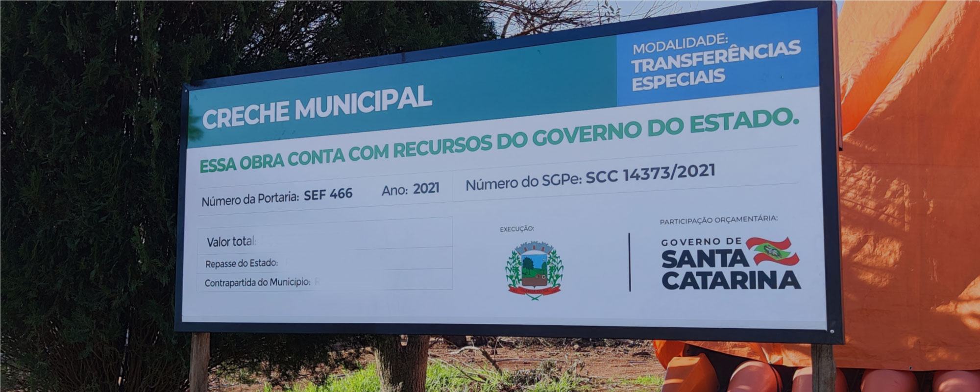 Construção da Creche em Guarujá do Sul